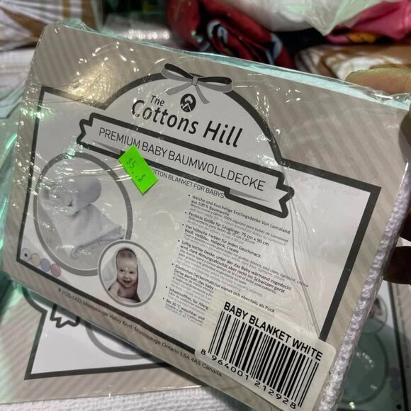 COTTON HILLS – PREMIUM COTTON BLANKET FOR BABYS – ASSORTED 3pcs for 10 - Picture 6 of 7